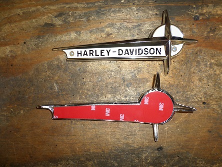 Servi-car Gas/Oil tanks vintage Harley gas tank badges