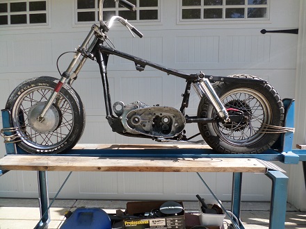 Ironhead Sportster motorcycle frame