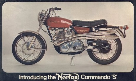 Norton Commando S model History of Norton Commando motorcycles