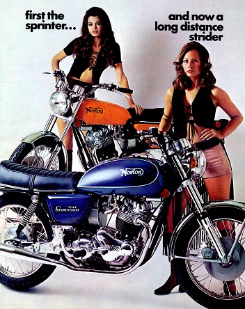 1972 Norton Commando ad 1972 Commando models