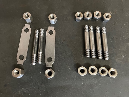Norton crank studs nuts and tab lock plates