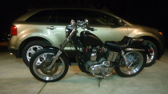 Ironhead Sportster with alloy spoke wheels 1976 XLH Harley Sportster