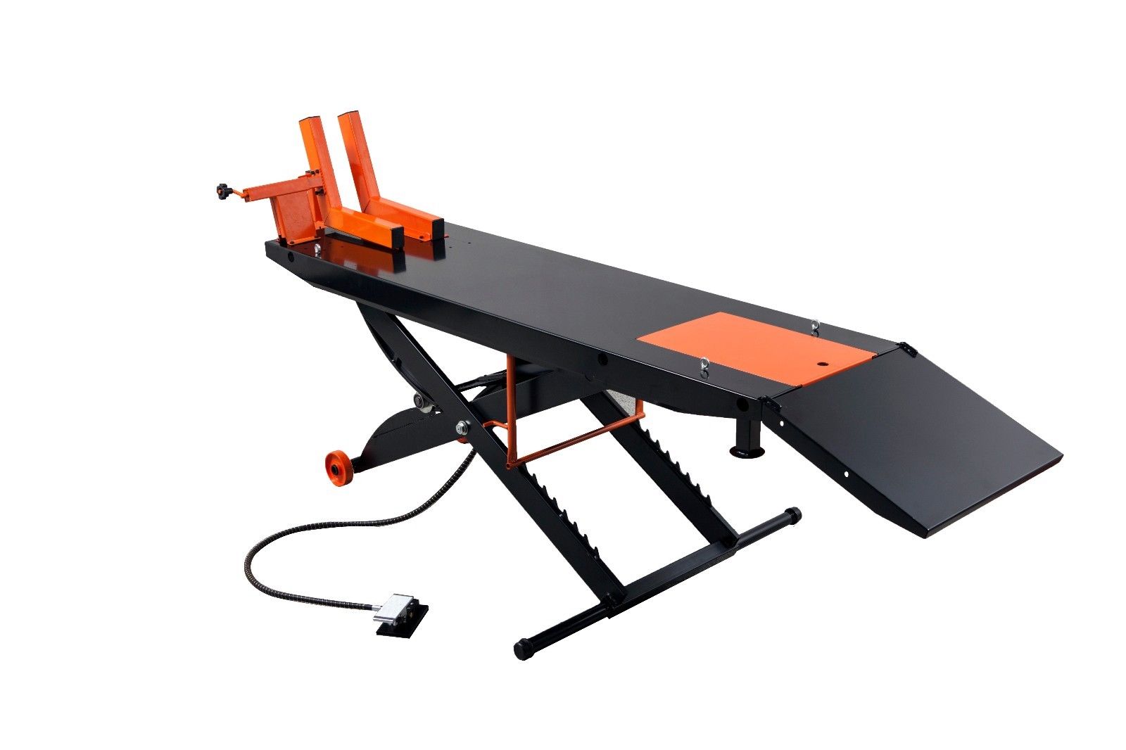 motorcycle work stand air powered motorcycle lift stand