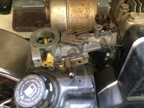 Briggs tank-mounted carb repair Briggs flathead engine on old mini bike