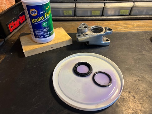 caliper rebuild kit for Harley dual disc brakes Harley dual caliper rebuild kit