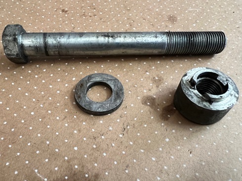 Norton Commando gearbox top bolt nut and spacer motorcycle gearbox removal