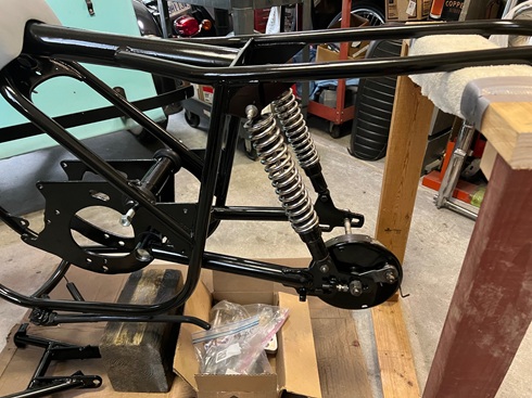 rear drum brake overhaul install rear drum Norton Commando