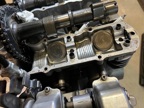 KZ650 remove camshaft remove camshaft Kawasaki KZ six fifty