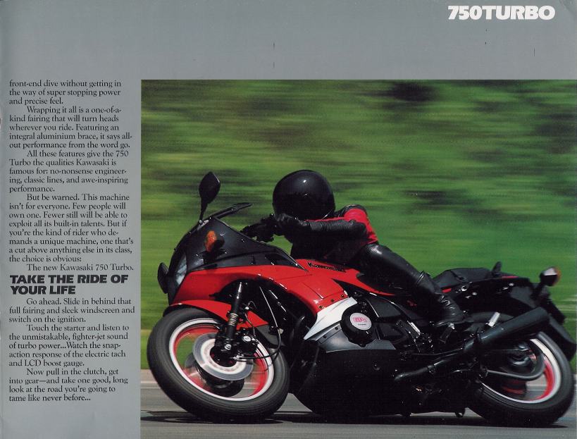 Kawasaki GPz-750 turbo Kawasaki GPz-750 turbo bike history