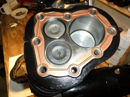 Harley 45 cylinders assemble Harley Davidson 45 flathead cylinders