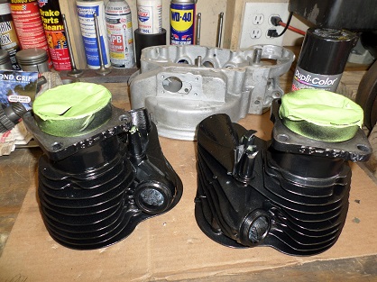 Harley-Davidson 45 flathead cylinders Install Harley 45 cylinders