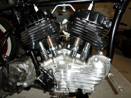 Harley 45 flathead engine assembly