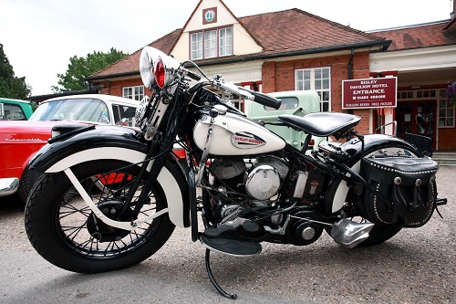 Harley 45 flathead motorcycle