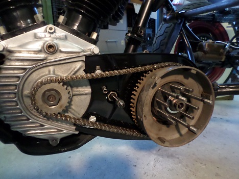 Harley 45 primary chain install Harley 45 drivetrain