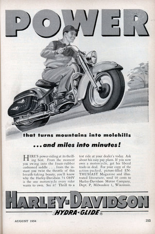 history of the Harley Panhead Harley Panhead Hydra Glide