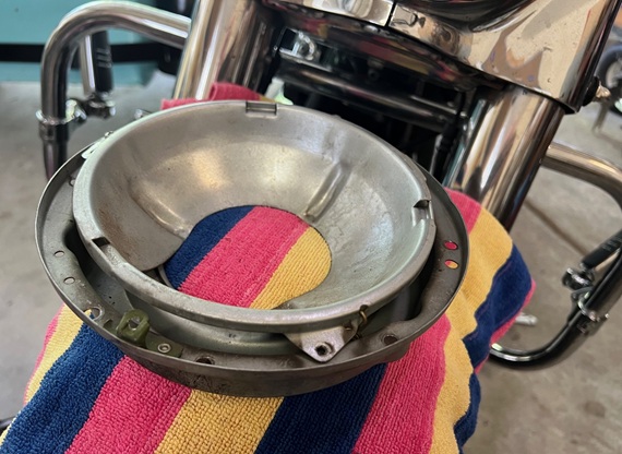 motorcycle headlight housing