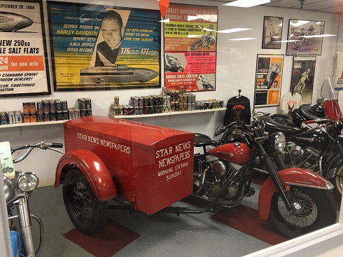 Harley Panhead with sidecar Harley-Davidson Panhead at American Classic Motorcycle Museum