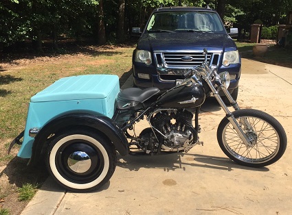 Harley-Davidson Servi-car restoration Servi-car frame-up restoration