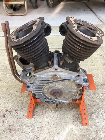 WW2 Harley 45 WLA flathead engine unrestored