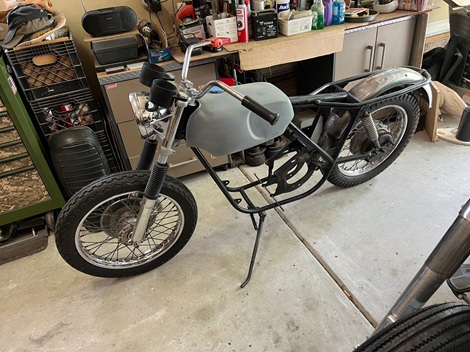 Norton Commando engine removal vintage British motorcycle repair