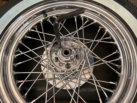 Hydra Glide front brake drum installation install Panhead front drum