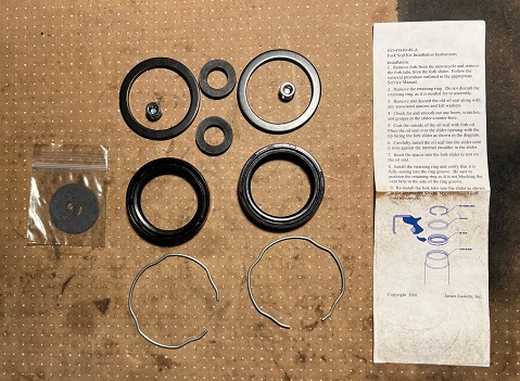 fork seal kit for Harley 1949 through 1977 james gasket fork seal kit for Harley P1017412