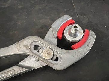 install fuel valve on custom motorcycle gas tank