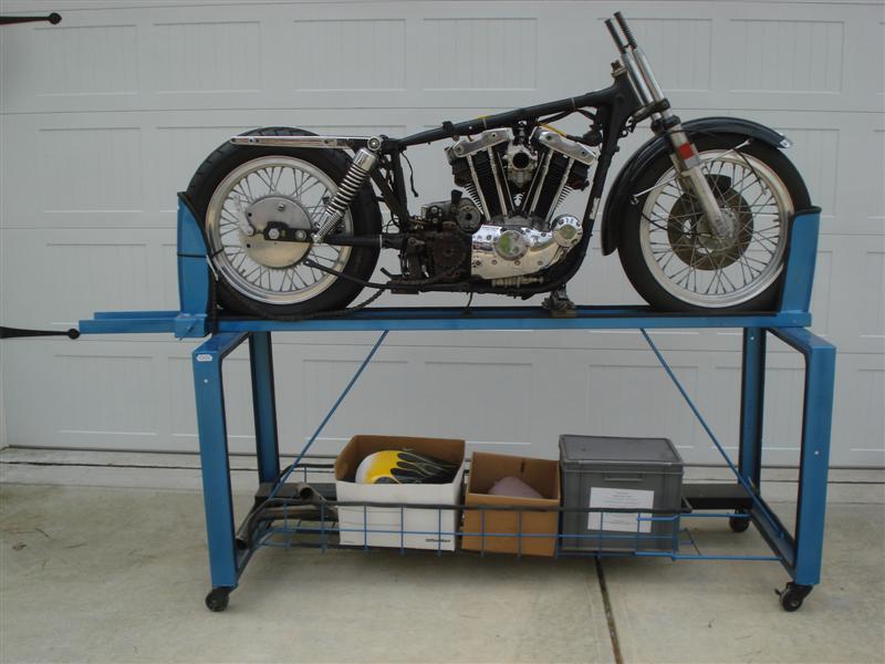 DIY motorcycle work stand motorcycle work stand