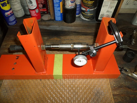 check run-out on Ironhead sprocket shaft how to check sprocket shaft run-out