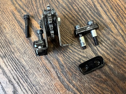 KZ650 upper cam chain tensioner removal adjust valves on Kawasaki KZ six fifty