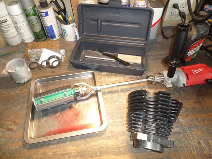 Ironhead top end overhaul Motorcycle cylinder hone