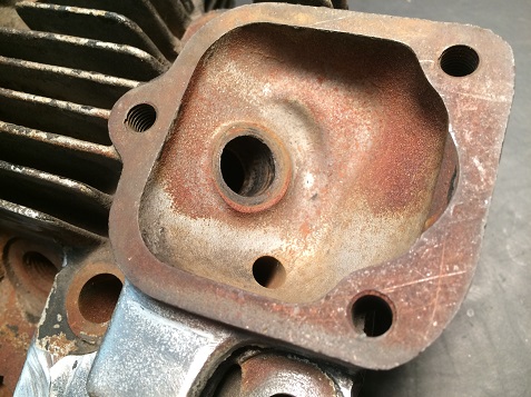 valve guide removed from head