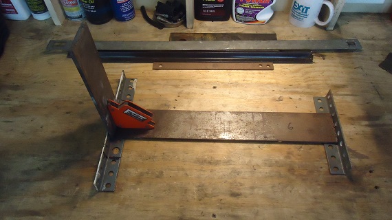 DIY motorcycle engine stand project homemade Harley engine stand