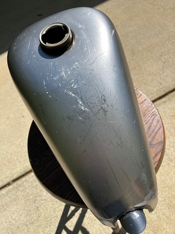 install high mount gas tank on hardtail frame