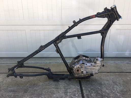 antique motorcycle project Harley WLA motorcycle project