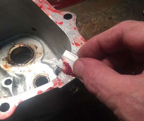 remove gasket sealer from engine cases