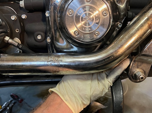 Harley Twin Cam remove cam cover without taking off entire exhaust system 2005 Road King remove cam cover