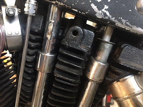 remove pushrod covers on Ironhead Sportster