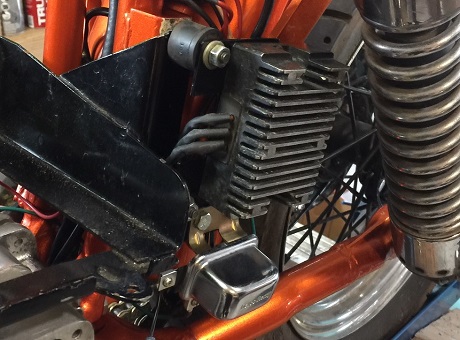 solder wire connections rewire motorcycle voltage regulator