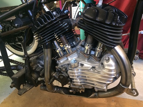 Harley Servi-car exhaust installation