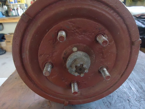 Servi-car brake drum removal vintage Harley trike rear drum brake