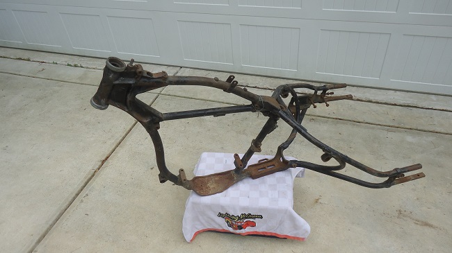 Servi-car restoration project Harley-Davidson Servi-car frame