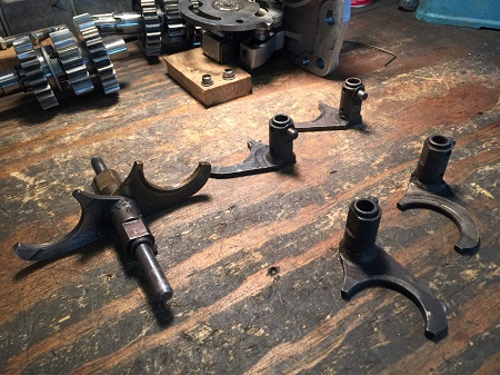 Ironhead Sportster transmission shifter forks steel vs bronze shifter forks