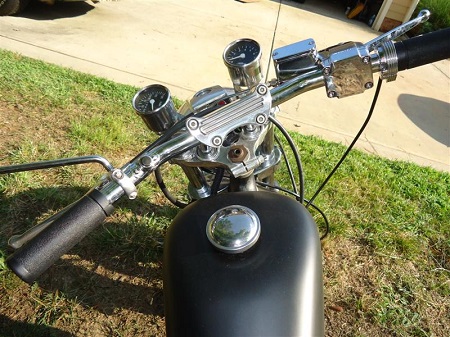 drag bars installed on Sportster drag bars installed on 1976 Sportster