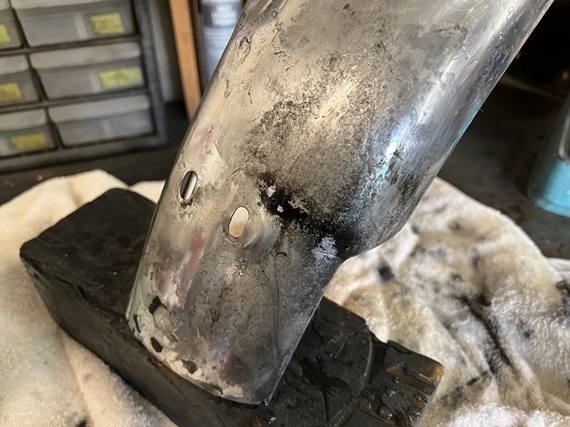 wet sanding stainless steel fender