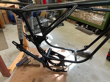 vintage British motorcycle repair
