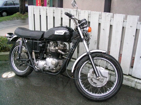 Triumph motorbike Sunday Morning Motorcycle Ride