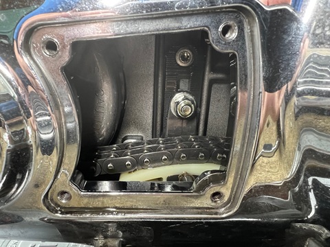 primary chain inspection Twin Cam primary chain inspection cover removal
