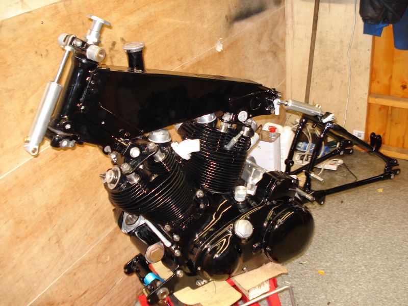 Black Shadow motorcycle frame Vincent Black Shadow motorcycle frame