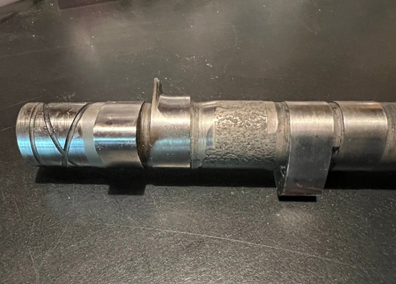 worn camshaft lobe motorcycle engine overhaul